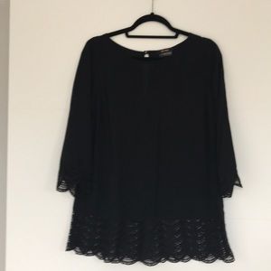 Ella Moss Black Maternity Blouse